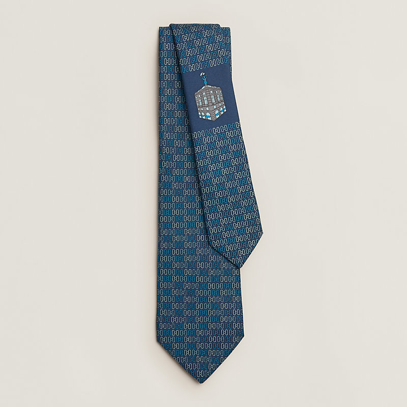 Ferronnerie du Faubourg tie - Blue | Hermès USA